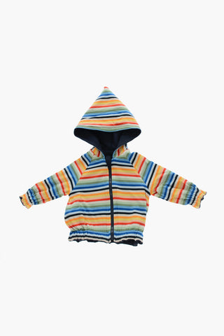 Reversible Sweatshirt with Hood and Zip Closure