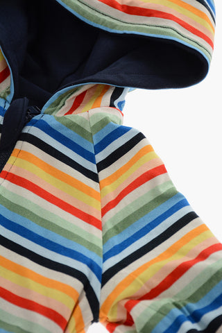 Reversible Sweatshirt with Hood and Zip Closure