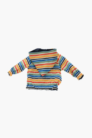 Reversible Sweatshirt with Hood and Zip Closure