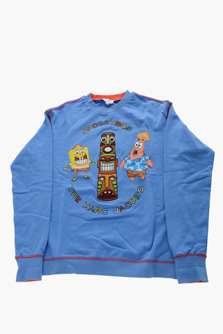 THE MARC JACOBS X SPONGEBOB Printed and Embroidered Crew-Neck Sweatshirt