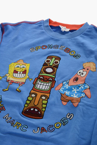 THE MARC JACOBS X SPONGEBOB Printed and Embroidered Crew-Neck Sweatshirt