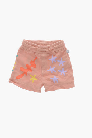 Printed Shorts and Long Sleeve Crew-Neck T-shirt Set