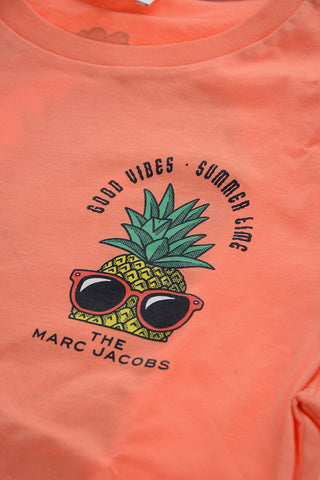 THE MARC JACOBS Crew-Neck T-shirt with Good Vibes Print