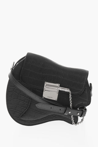 Borsa a Spalla GUITAR in Pelle Stampa Cocco