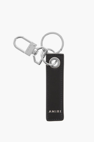 Keyring with Leather Tag