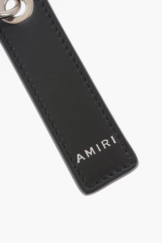 Keyring with Leather Tag