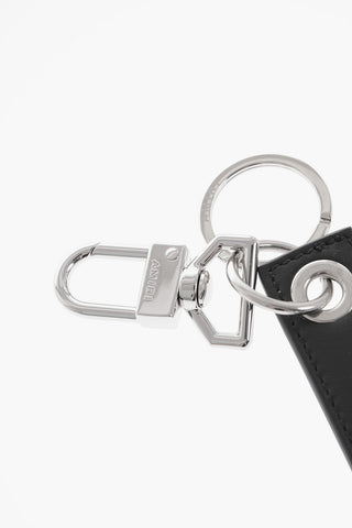 Keyring with Leather Tag