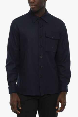 Camicia in Misto Lana con Taschino