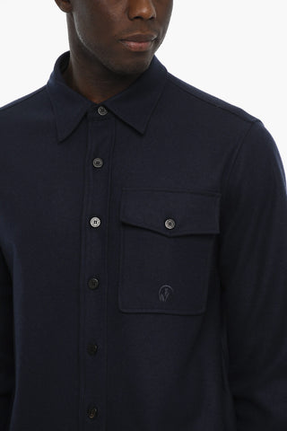 Camicia in Misto Lana con Taschino
