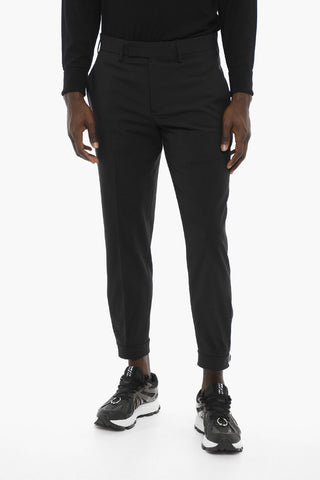 Pantaloni Slim Fit con Caviglia Regolabile