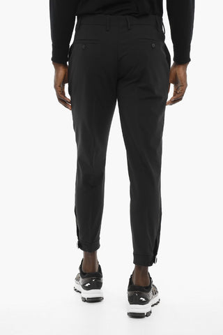 Pantaloni Slim Fit con Caviglia Regolabile