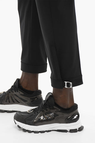 Pantaloni Slim Fit con Caviglia Regolabile