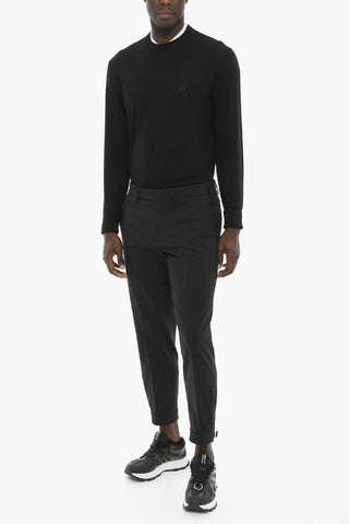 Pantaloni Slim Fit con Caviglia Regolabile