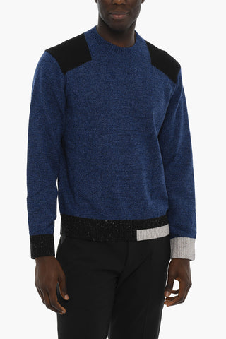 Slim Fit Wool Blend Crew-neck Sweater
