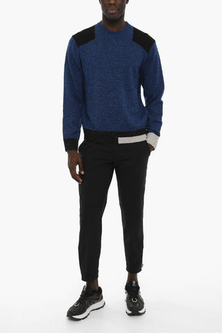 Slim Fit Wool Blend Crew-neck Sweater