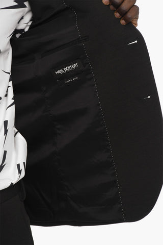 slim fit peak lapel 2-button suit