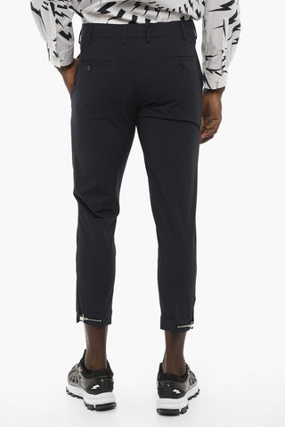 Pantaloni Loose Fit con Zip Alla Caviglia