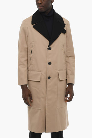 Cappotto Chesterfield Bicolore con Bottoni Logati