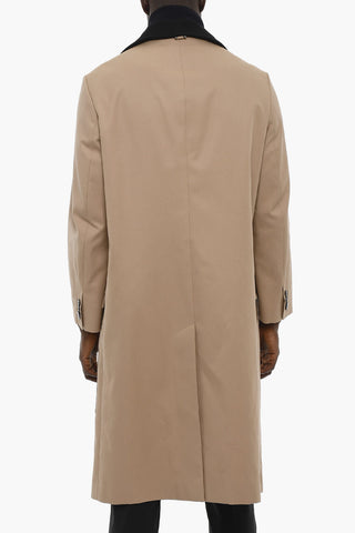 Cappotto Chesterfield Bicolore con Bottoni Logati
