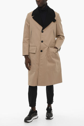 Cappotto Chesterfield Bicolore con Bottoni Logati
