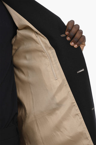 Cappotto Chesterfield Bicolore con Bottoni Logati