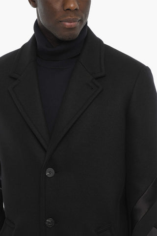 Chesterfield Coat with Modernist Details on The Forearms