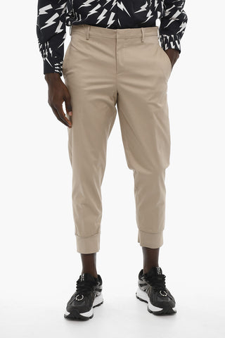 Pantaloni Chino Slim Fit con Polsino Elastico