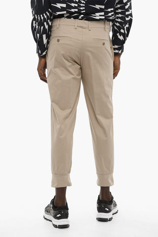 Pantaloni Chino Slim Fit con Polsino Elastico