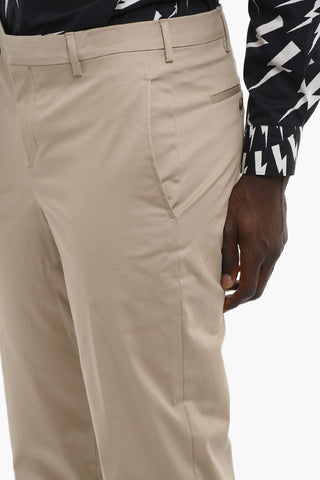 Pantaloni Chino Slim Fit con Polsino Elastico