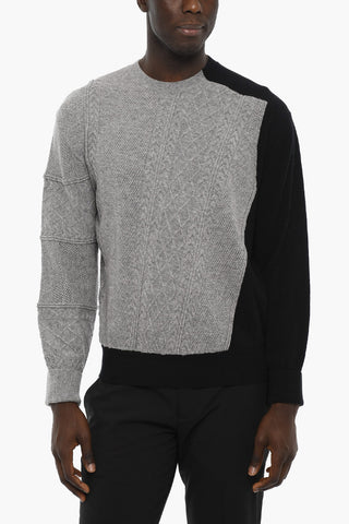 Two-Tone Wool and Cashmere MISPLACED Sweater