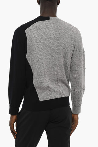 Two-Tone Wool and Cashmere MISPLACED Sweater