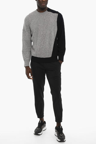Two-Tone Wool and Cashmere MISPLACED Sweater