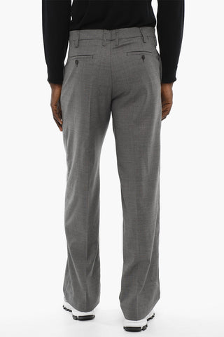 Virgin Wool Pants with Belt Loops