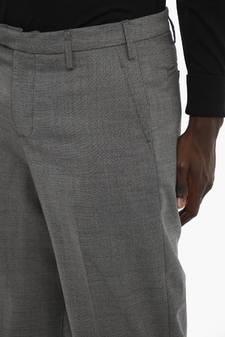Virgin Wool Pants with Belt Loops