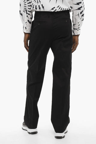 Pantaloni in Cotone Stretch con Passanti