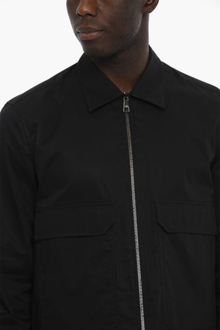 Solid Color MINIMAL HYBRID Overshirt with Maxi Pockets
