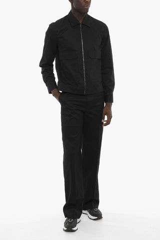 Solid Color MINIMAL HYBRID Overshirt with Maxi Pockets