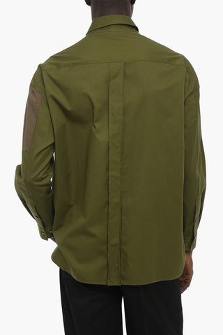 Cotton Shirt with Contrasting Breast Pockets