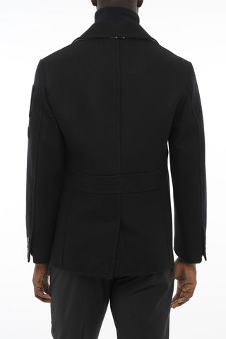 Wool Blend Double Breast Peacoat