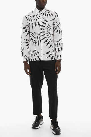 Camicia CRAZY Con Stampa A Contrasto All-Over