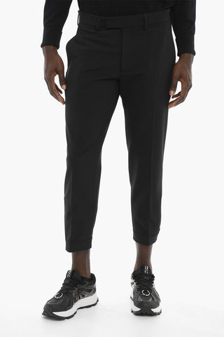 Slim Fit Pants with Adjustable Ankle