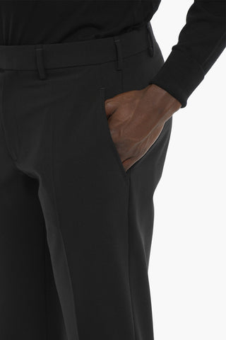 Slim Fit Pants with Adjustable Ankle