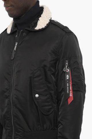 ALPHA INDUSTRIES Giubbotto Imbottito HYBRID  Con Parte Inferiore Removibile e Dettaglio in Ecopelliccia