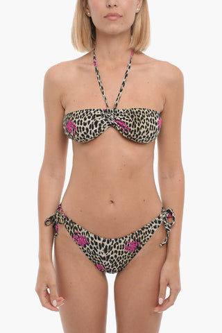 Animal Motif Bandeau Bikini