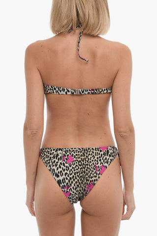 Animal Motif Bandeau Bikini