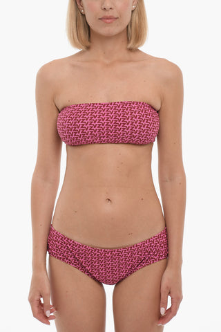 Abstract Patterned Bandeau Bikini