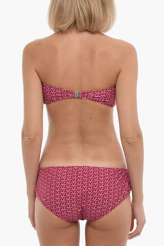 Abstract Patterned Bandeau Bikini