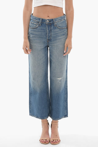 Faded Effect MICK Cropped Jeans 28cm