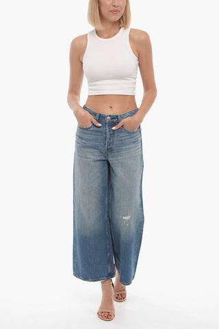 Faded Effect MICK Cropped Jeans 28cm