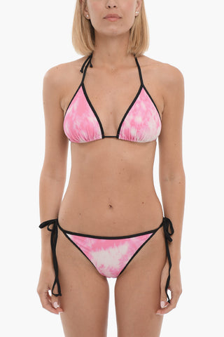 Bikini a Triangolo Effetto Tie-Dye